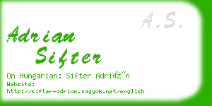 adrian sifter business card